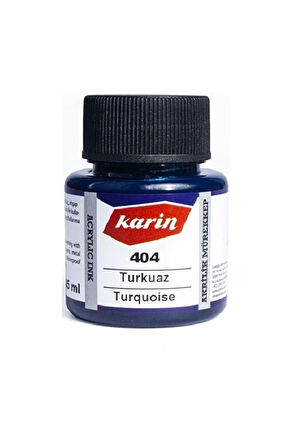 Hat Mürekkebi-kaligrafi Mürekkebi-akrilik Mürekkep Turkuaz 404-45ml