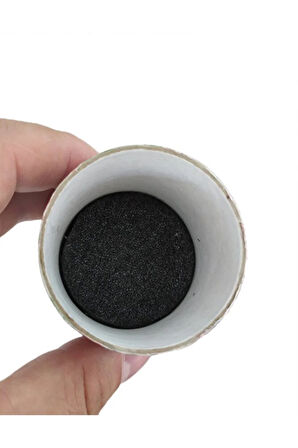 Ebru desenli kubur, fırça, kağıt , kalem saklama kutusu, süngerli silindir kutu, fırçalık-No:6