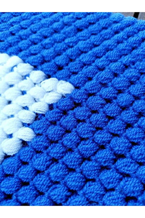 Banyo Lifi beyaz renk, duş bezi, el örgüsü, çeyizlik, üçgen çap:26cm