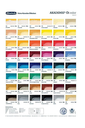 Schmincke Akademie Öl Color Wooden Box Oil Paint Set 12 X 60 Ml-akrilik Set 79112097
