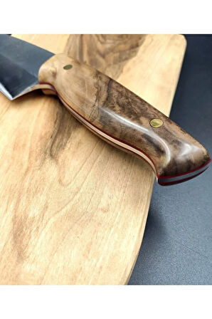 El Yapımı Şef Bıçağı, Ahşap Saplı, Profesyonel N690 Mutfak Bıçağı (c3)