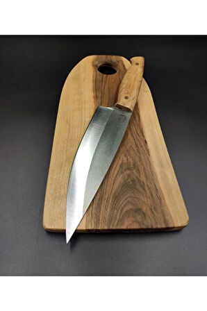 El Yapımı Şef Bıçağı, Ahşap Saplı, Profesyonel N690 Mutfak Bıçağı (c6)