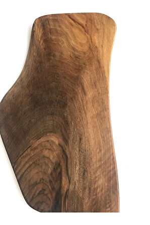 Doğal Ceviz Ağacı Kesme Tahtası Satır Formunda Özel Tasarım 40x16x2.0cm No:6