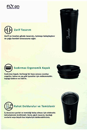 Kişiye Özel Isim Baskılı Termos 500 Ml -1548