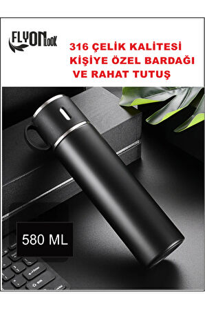 20-24 SAAT SICAK SOĞUK MUHAFAZALI 316 KALİTELİ ÇELİK BARDAKLI TERMOS 580 ML KALİTE TESADÜF DEĞİLDİR