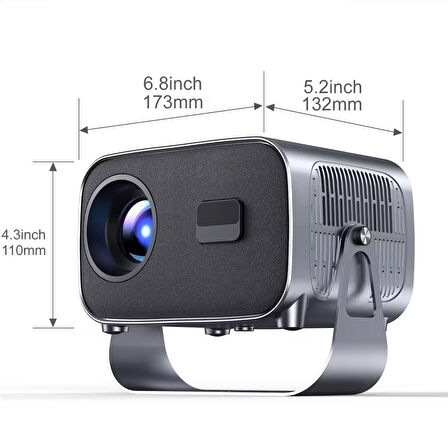 JHY V8 Taşınabilir Android 12  2.69 inç 4K HD 720P Akıllı Projektör 2025