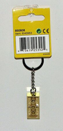 LEGO Brick 850808 Gold 2 x 4 Stud Key Chain