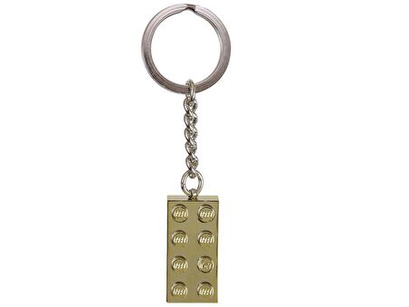 LEGO Brick 850808 Gold 2 x 4 Stud Key Chain