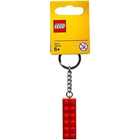 LEGO Brick 853960 2x6 Red Key Chain