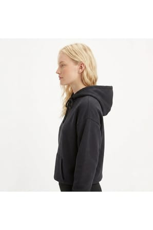 %100 Pamuk EVERYDAY HOODIE KADIN SİYAH SWEAT Siyah0 / M