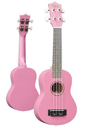 Midex UKX-233PK Pembe Concert Ukulele (Askı Çanta Metod Pena)