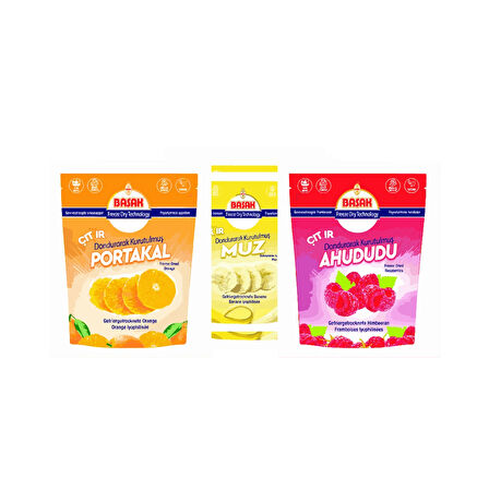 BAŞAK FREEZE DRİED-DONDURARAK KURUTULMUŞ -KARMA (2)-2 PORTAKAL-2 MUZ-2 AHUDUDU