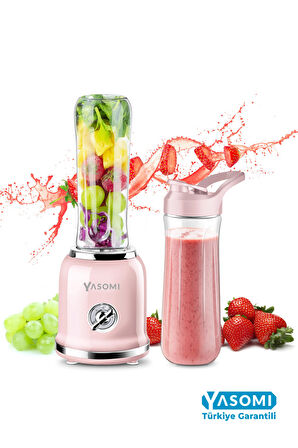 Yasomi BL019 Retro Smoothie Blender Pembe (Yasomi Türkiye Garantili )