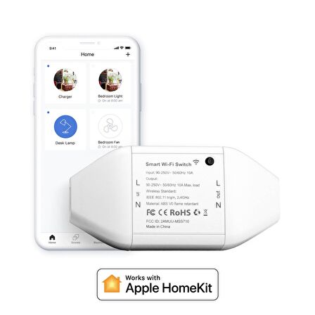 Meross Wi-Fi Apple HomeKit Google Assistant ve Alexa Uyumlu Akıllı Anahtar