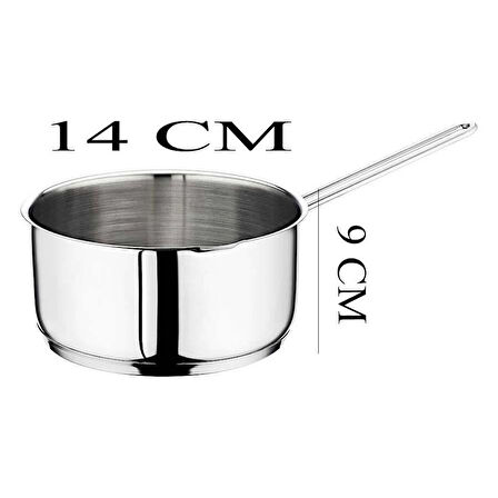 Oms Çelik Kaçerola 14 CM Sütlük/Sosluk