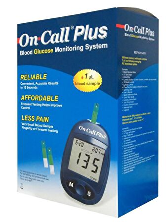 On Call Plus Şeker Ölçüm Cihazı + 50 Strip