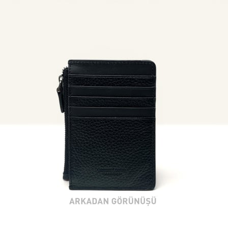Grande Hakiki Deri Kartlık Fermuarlı Cüzdan