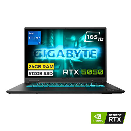 Gigabyte Gaming A16 CTH i7-13620H 24GB 512GB SSD 8GB RTX5050 85W 16 FHD+ 165Hz FreeDOS
