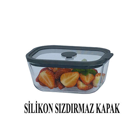 Sızdırmaz Cam Kapaklı Saklama Kabı 470 ML – 4’lü Set
