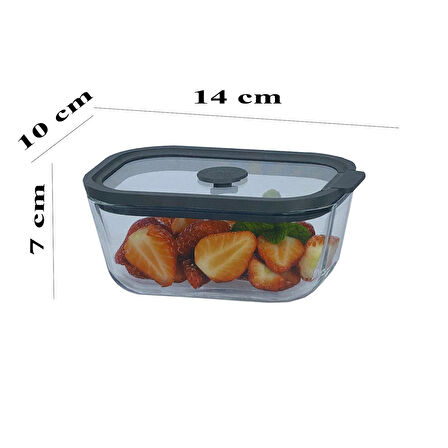 Sızdırmaz Cam Kapaklı Saklama Kabı 470 ML – 4’lü Set