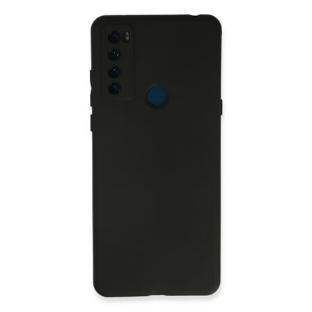 TCL 20 SE Kılıf First Silikon - Siyah