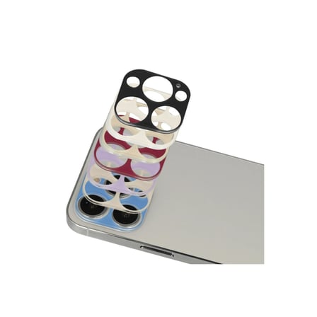 Apple İphone 13 Pro Max Rainbow Kamera Lens Koruma Cam - Rose Gold