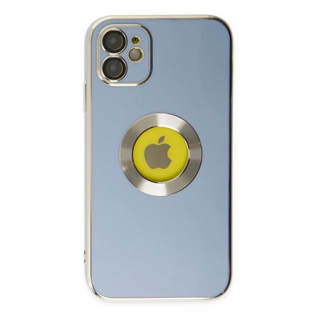 Apple İphone 12 Kılıf Store Silikon - Sierra Blue