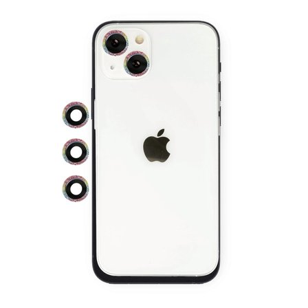 Apple İphone 14 Shine Kamera Lens - Rainbow