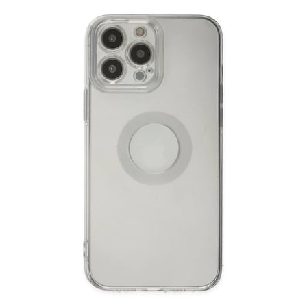 Apple İphone 13 Pro Max Kılıf Santa Lens Silikon - Şeffaf