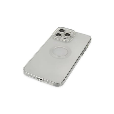 Apple İphone 13 Pro Max Kılıf Santa Lens Silikon - Şeffaf