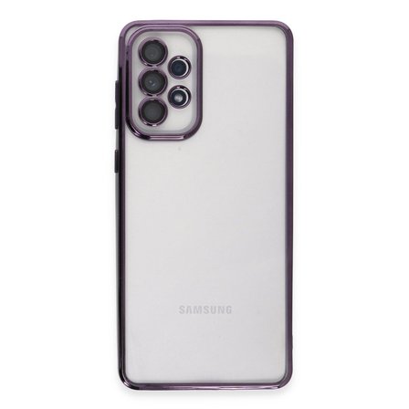 Samsung Galaxy A73 5g Kılıf Razer Lensli Silikon - Mor