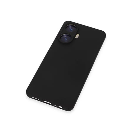 Realme C55 Kılıf Nano İçi Kadife Silikon - Siyah