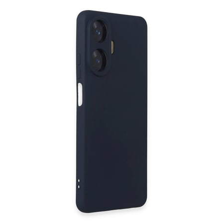 Realme C55 Kılıf Nano İçi Kadife Silikon - Lacivert