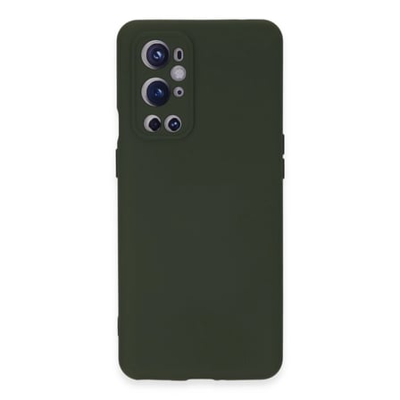 One Plus 9 Pro Kılıf Nano İçi Kadife Silikon - Koyu Yeşil