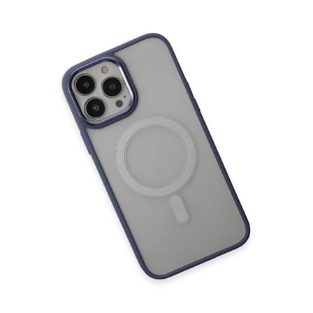 Apple İphone 15 Pro Max Kılıf Room Magneticsafe Silikon - Sierra Blue