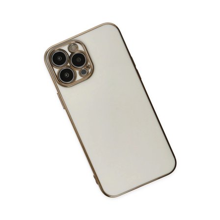 Apple İphone 15 Pro Max Kılıf Volet Silikon - Beyaz