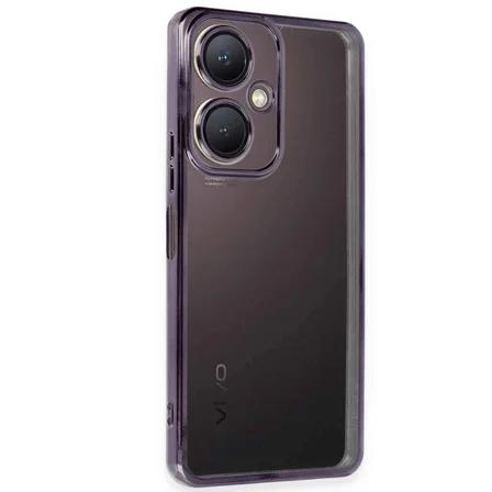 Vivo Y27 Kılıf Razer Lensli Silikon - Mor