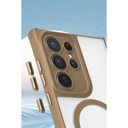 Samsung Galaxy S23 Ultra Kılıf Enka Magsafe Silikon Kılıf - Siyah