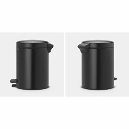 Brabantia Çöp Kutusu Newicon Pedallı 5 Lt  Matt Siyah 112928