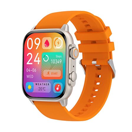 ZCWATCH V1223 Amoled 4.9 cm Hd, Bt Call , Al Asistan Spor&sağlık Yaşam Koçu, Gps Akıllı Saat