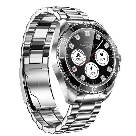V0525 316L Paslanmaz Çelik, Döner Bezel, Bt Call, Spor Sağlık, IP68 Profesyonel Akıllı Saat