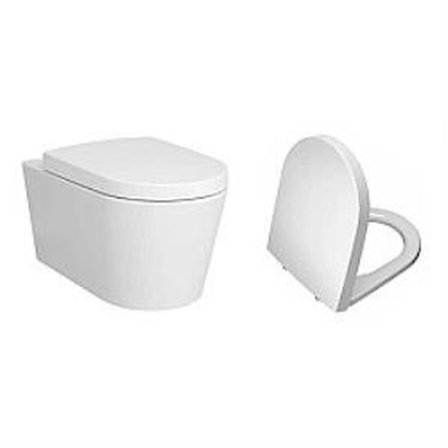 VitrA Nest Rim-Ex Asma Klozet ve Slim Soft Kapak Takımı - Beyaz