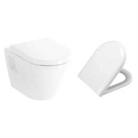 VitrA Integra Kanallı Asma Klozet ve Kapak Takımı, Beyaz