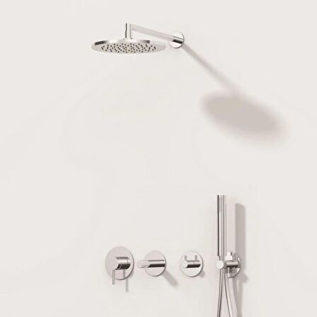 VitrA Origin Ankastre Duş Seti - Krom - 8 Parça
