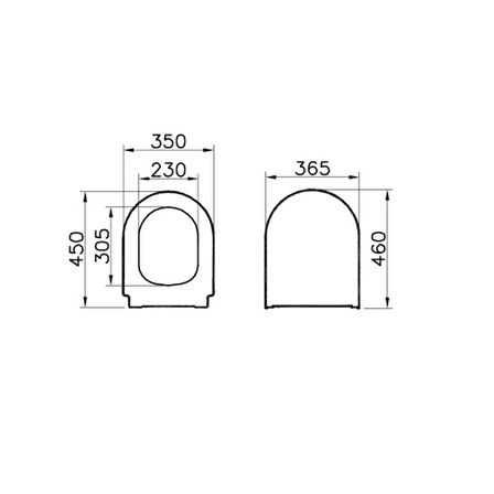 VitrA Integra Round Rim-Ex Asma Klozet ve Soft Kapak Takımı, Beyaz
