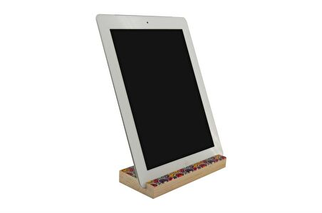 Nyn Ahşap Table Tutacağı,Tablet Altlığı Baskılı Model 5 Adet