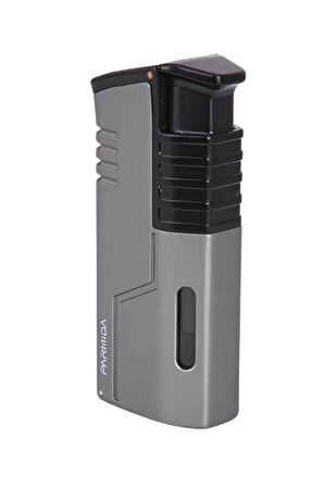 Parmida 3 Torch Pürmüz Gunmetal-Siyah Metal Puro Çakmağı