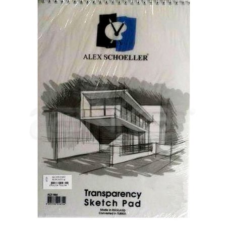 Alex Schoeller 820 A-4 Dikey Spiralli Eskiz Çizim Blok 90 Gr 60 Yaprak A.Esk.Blk.090.04