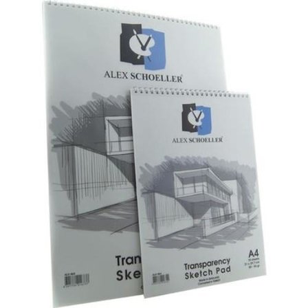 Alex Schoeller 864 A4 Dikey Spiralli Eskiz Çizim Blok 50-55 Gram A.ESK.BLK.050.04