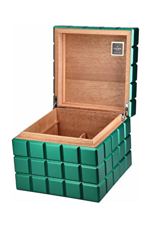 Colibri Heritage Cube Yeşil Sedir Humidor Puro Kutusu
